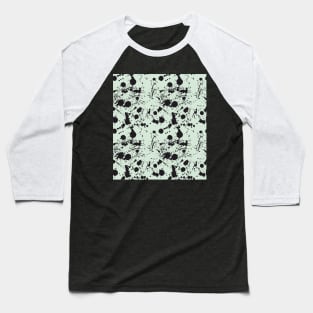 Black watercolor brush strokes Baseball T-Shirt